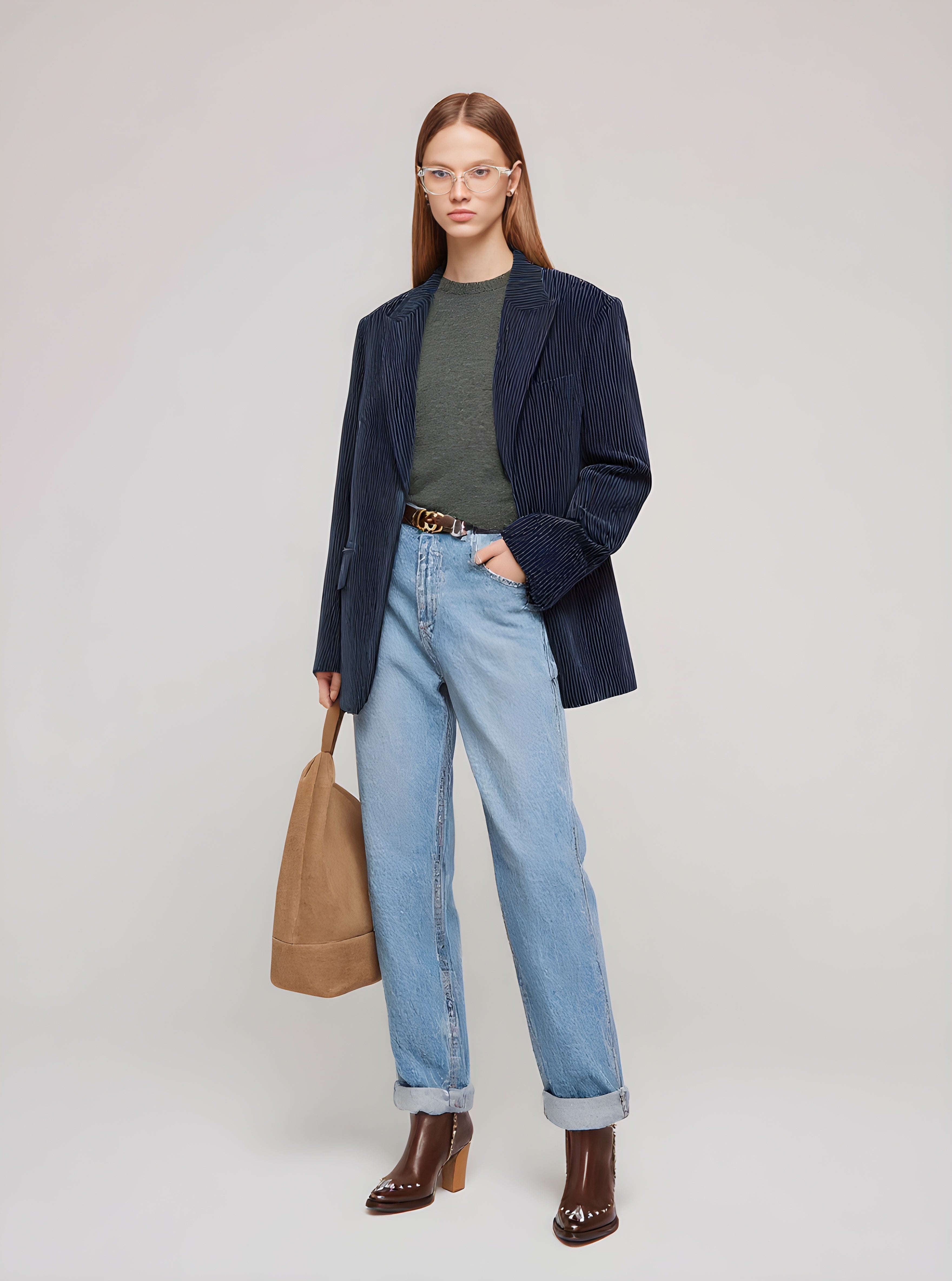 Women's Blazers Autumn Winter Fashion Daily 2025 Elegant Stylish Striped Long Sleeve Lapel Casual Blazers