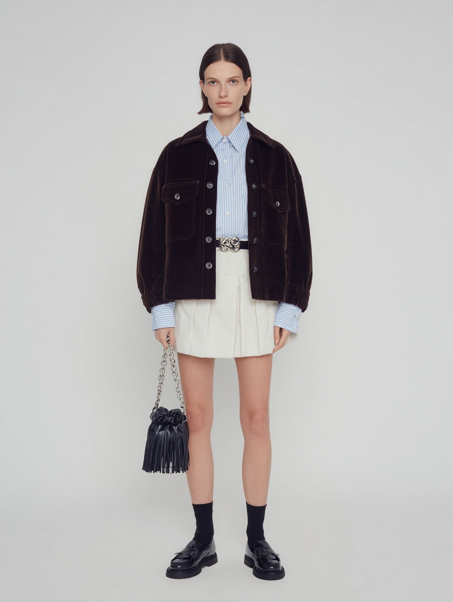 Women's Lightweight Jackets Autumn Winter 2025 Buttoned Stylish Plain Long Sleeve Lapel Casual Lightweight Jackets