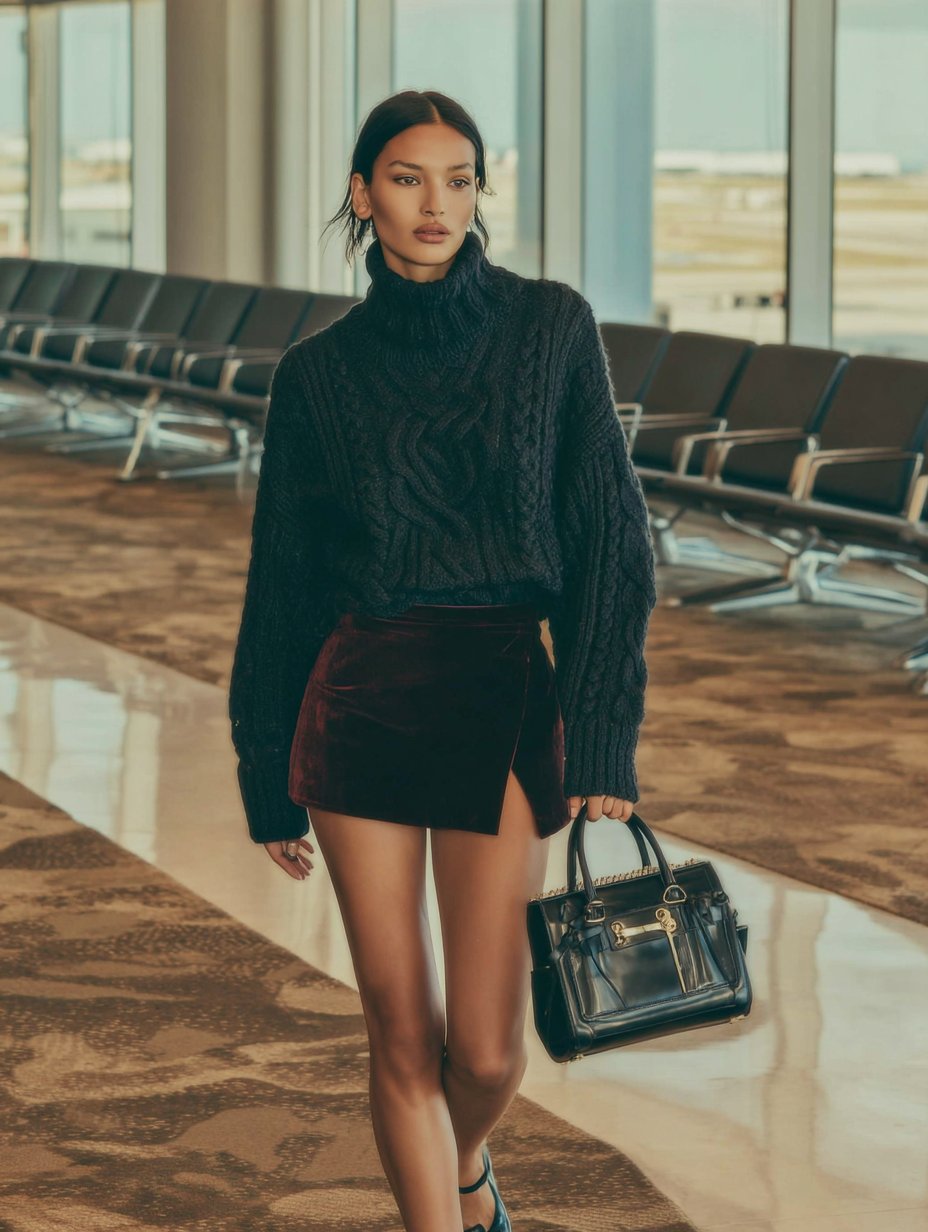 Loose Fit Winter Sweater Long Sleeve Round Neck Casual Style Straight Sleeve Length Regular Coat For Women