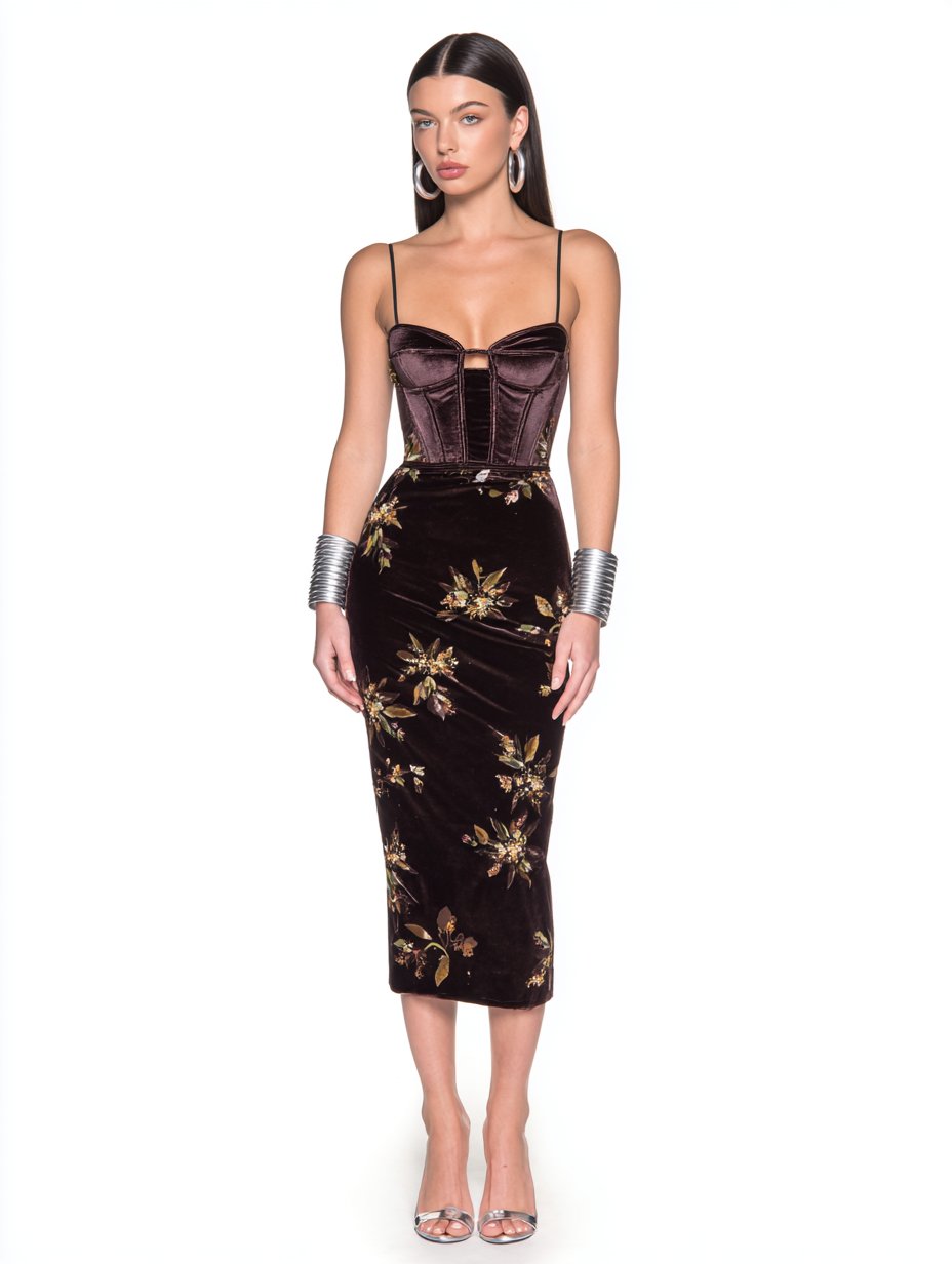 Summer Dress Casual Fit Midi Skirt Style Sleeveless Gown For Women Fashionable Mid-Length Casual Wear