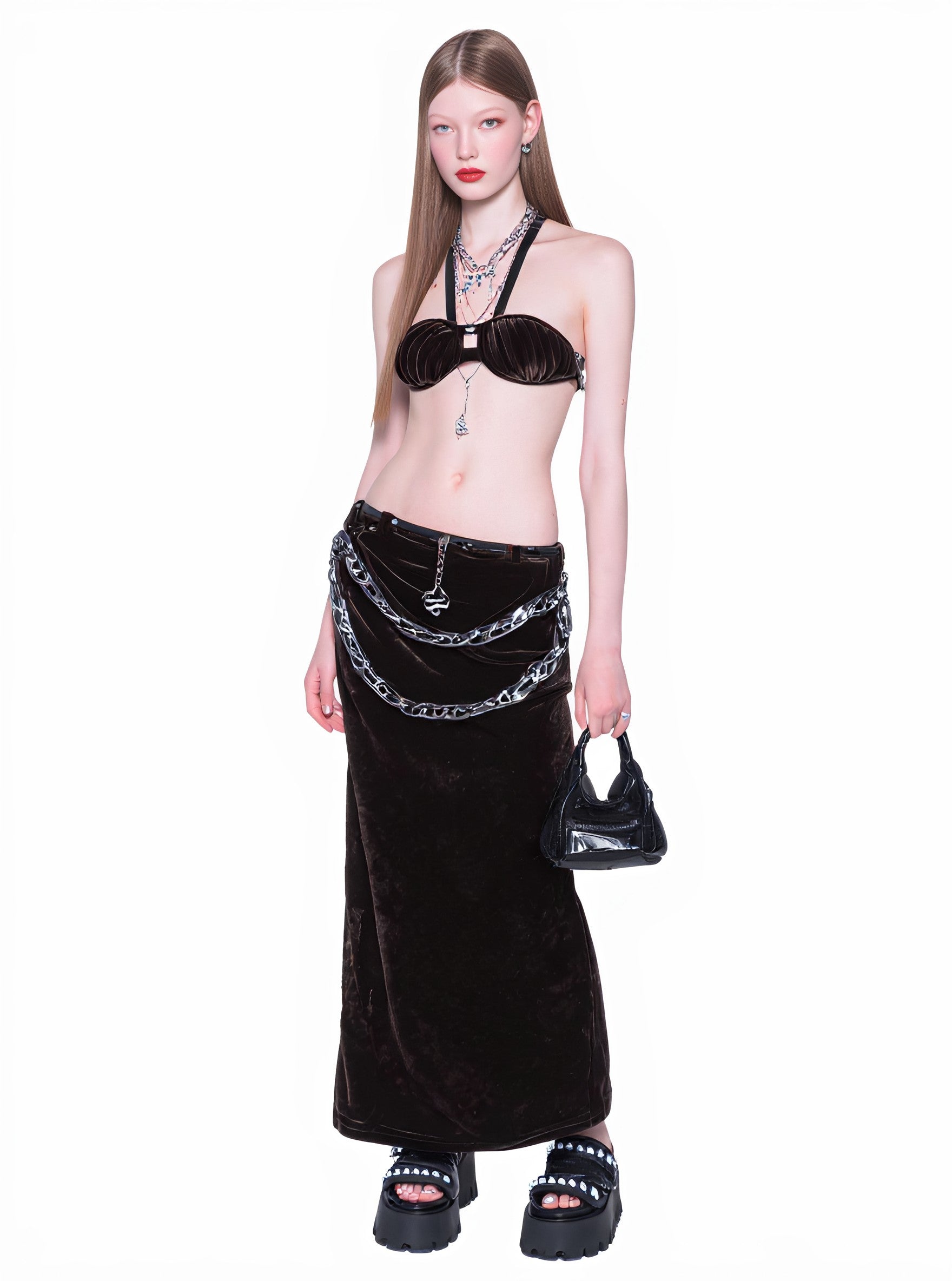 Casual Neckline Hanging Collar Suit Skirt Set For Autumn Fashion Women's Ensemble With Skirt Elegant Business Casual Outfit