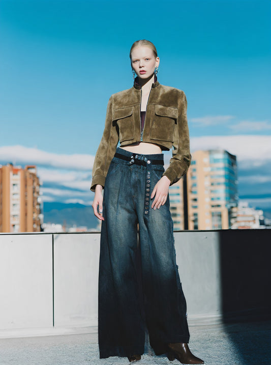 Loose Wide Leg Jeans Casual Full Length Mid Waist Trousers For Women Autumn Fashion Comfortable Loose Fit Long Pants