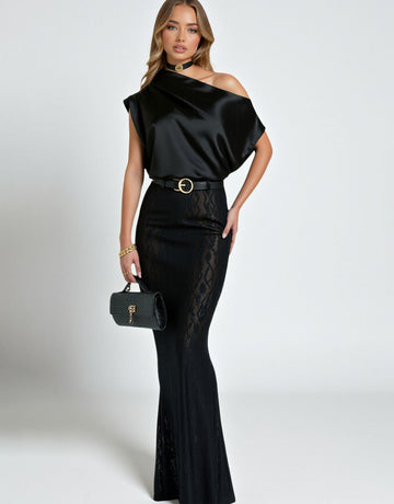 Summer Casual Simple Solid Color Short Sleeve One-Shoulder Daily Basic For Women