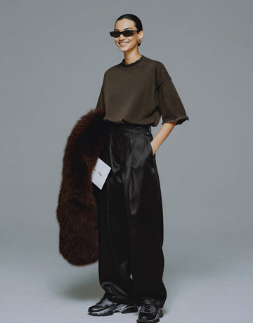 Winter Straight Leg Pants Casual Loose Full Length Mid Waist Women's Fashion Trousers Comfortable Fit Long Pants