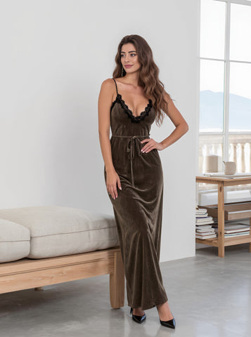 Casual Dress Autumn Mid-Length Skirt Strapless Fit Style Women's Clothing Fashionable Casual Gown