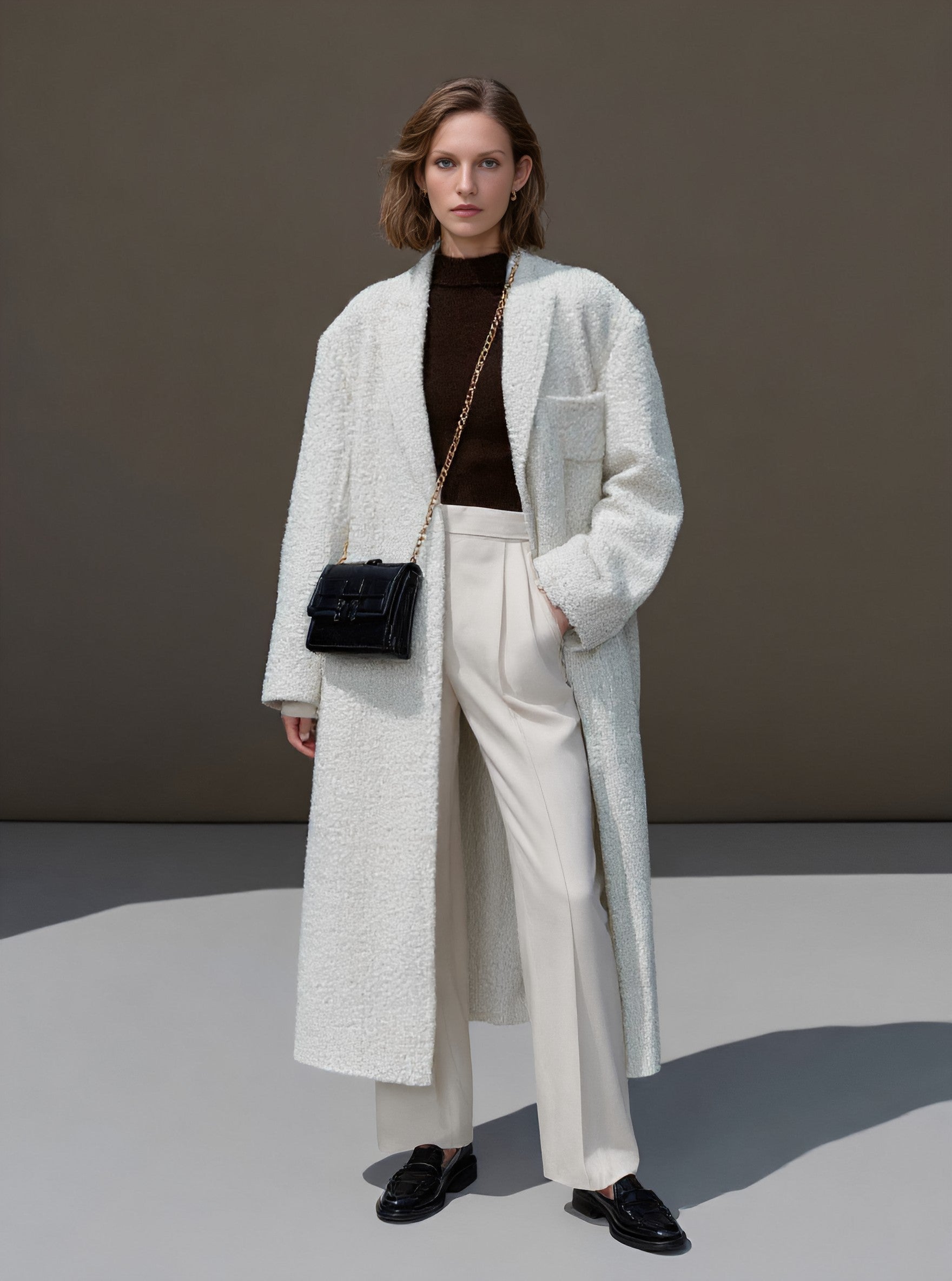 Casual Style Winter Coat Regular Length Top Women's Fashion Outerwear for Cold Weather Comfortable Fit Big Coat