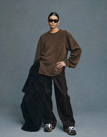 Loose Fit Straight Sleeve Hoodie Winter Clothes Casual Style Women's Top Fashionable Streetwear