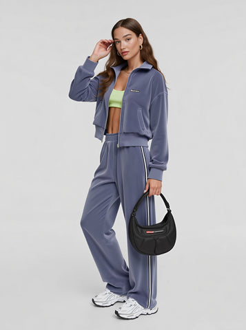 Autumn Winter Casual Fit Suit Trousers Women's Fashion Ensemble Long Pants Set Comfortable Style Clothing