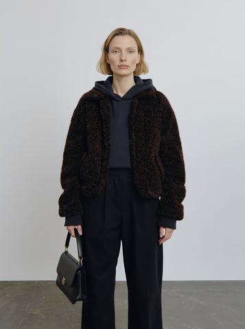 Fur One Women's Casual Style Fur Coat Winter Clothes Integrated Leather And Fur Jacket