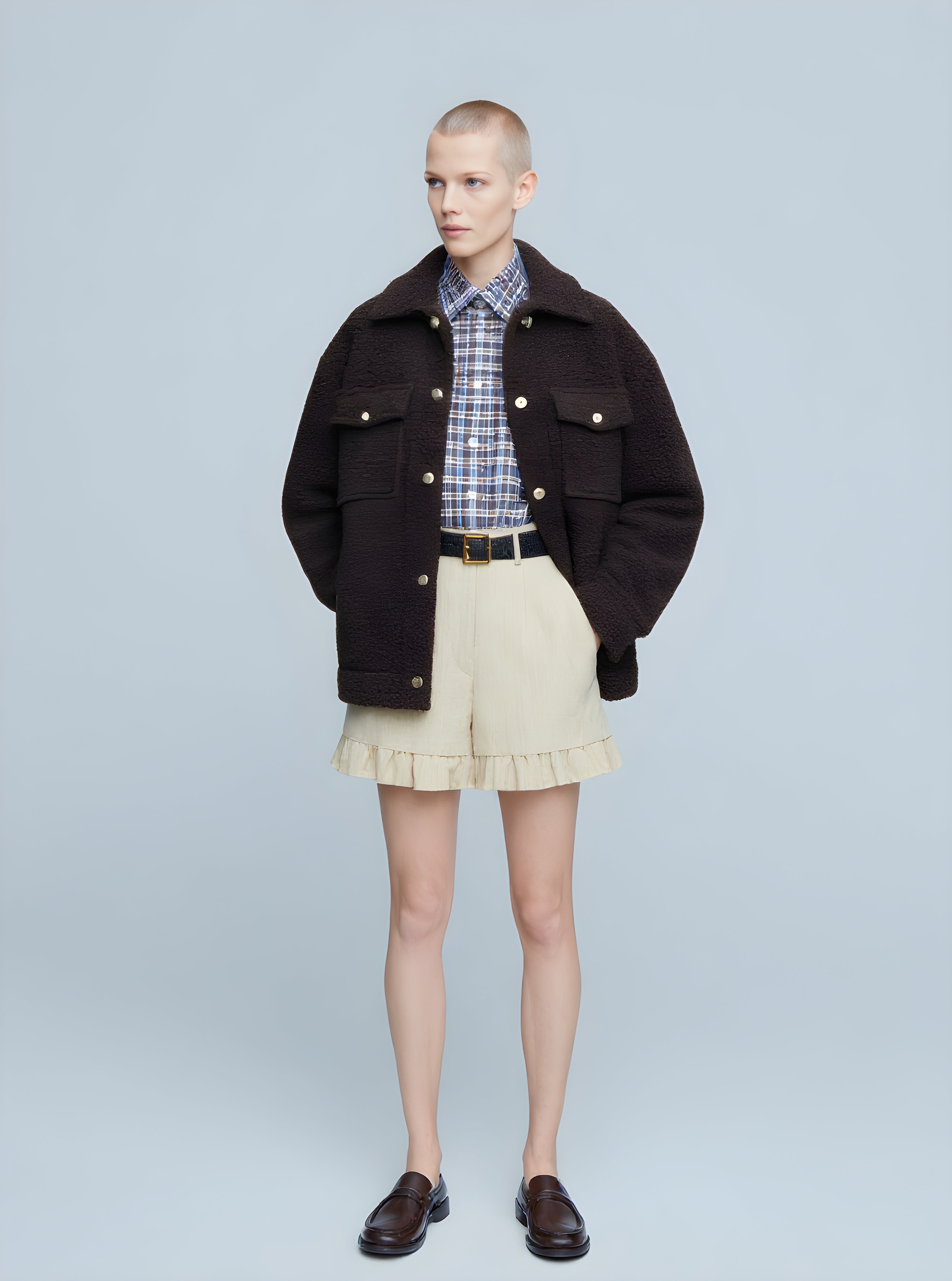 Women's Winter Jackets Autumn Winter Fashion 2025 Elegant Chic Plain Long Sleeve Turn-down Collar Casual Coats