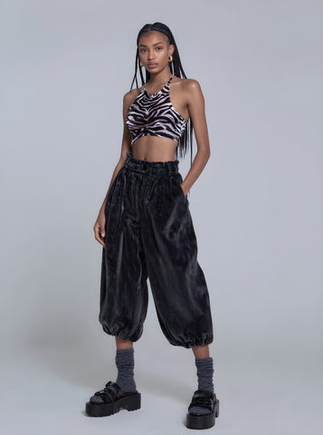 Women's Pants Summer Fashion Daily 2025 Trendy Stylish Plain Sleeveless Full Length Casual Pants