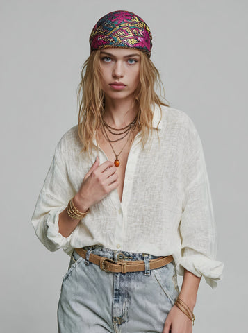 Loose Fit Casual Shirt Collar Shirt Autumn Women's Fashion Comfortable Regular Length Top