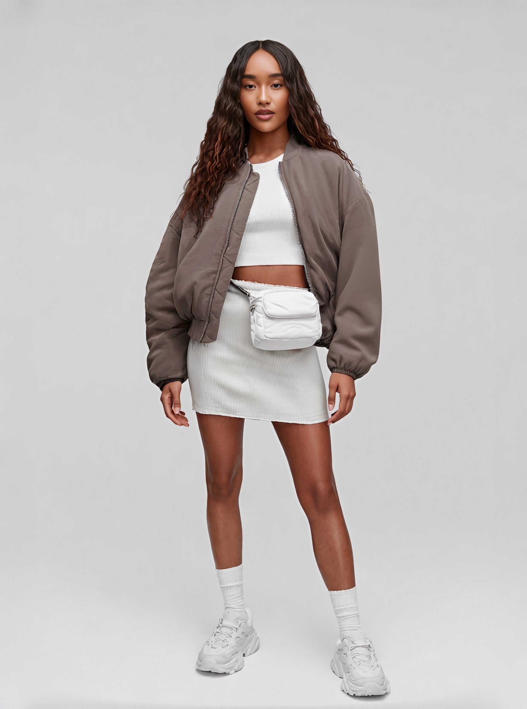 Casual Round Neck Jacket Autumn Winter Clothes Women's Fashion Top Wear Comfortable Soft Material