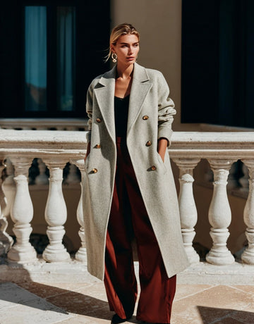 Women's Winter Jackets Autumn Winter Elegant Edgy 2025 Buttoned Plain Long Sleeve Lapel Commute Coats