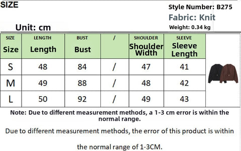 Women's Long Sleeve Knitted Cardigan Solid Color Button up Sweater Elegant Autumn Wear European American Style