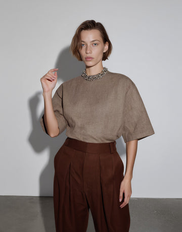 Autumn Classic Short Sleeve T-Shirt Casual Straight Sleeve Length Regular Women's Top Fashion Comfortable Breathable Tee