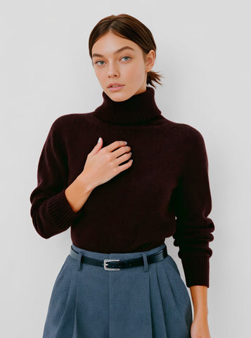 Winter Sweater Casual Tight Long Sleeve High Collar Straight Sleeve Length Regular Women's Top Fashion Clothes