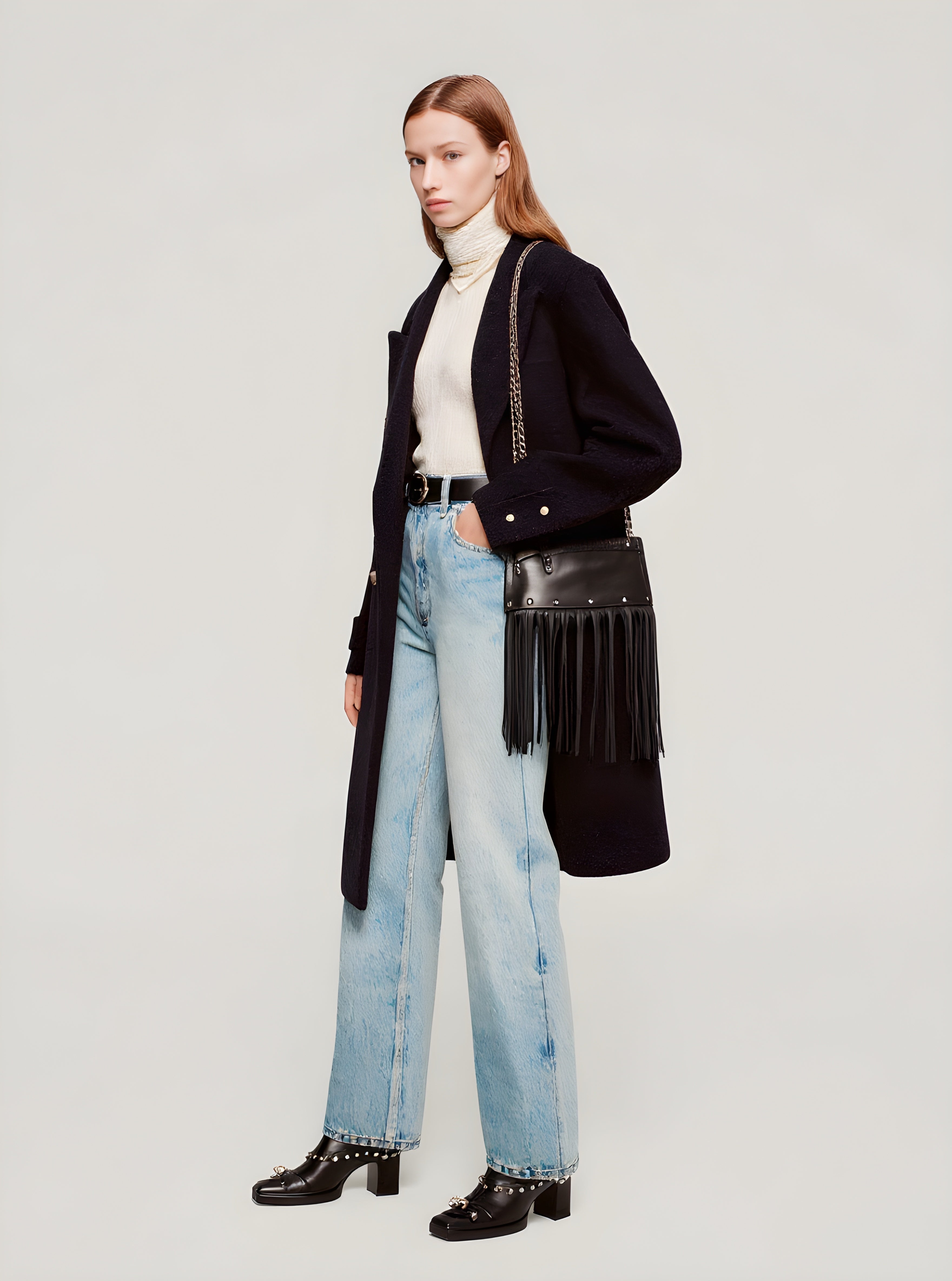 Women's Winter Jackets Autumn Winter Fashion Daily 2025 Elegant Structured Plain Long Sleeve Lapel Office-Ready Coats