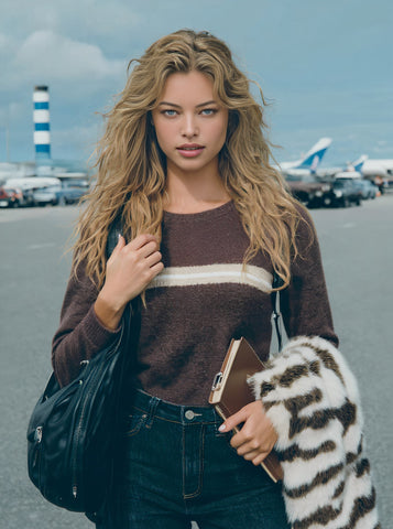 Spring Autumn Casual Long Sleeve Sweater Round Neck Fit Body Straight Tube Sleeve Dress Comfortable Regular Length Top