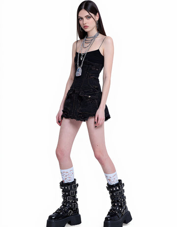 Casual Short Skirt Dress Autumn Tight Fit A-Line Style Strapless Design Comfortable Casual Wear For Women