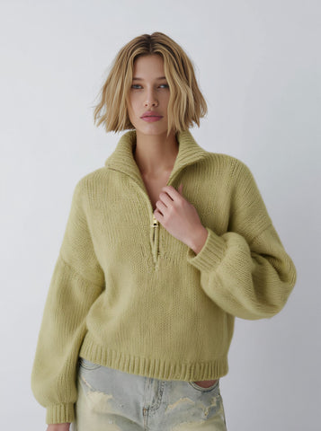 Winter Sweater Casual Fit Long Sleeve Straight Tube Cuff Collar Top Women's Fashion Comfortable Warm Knitwear