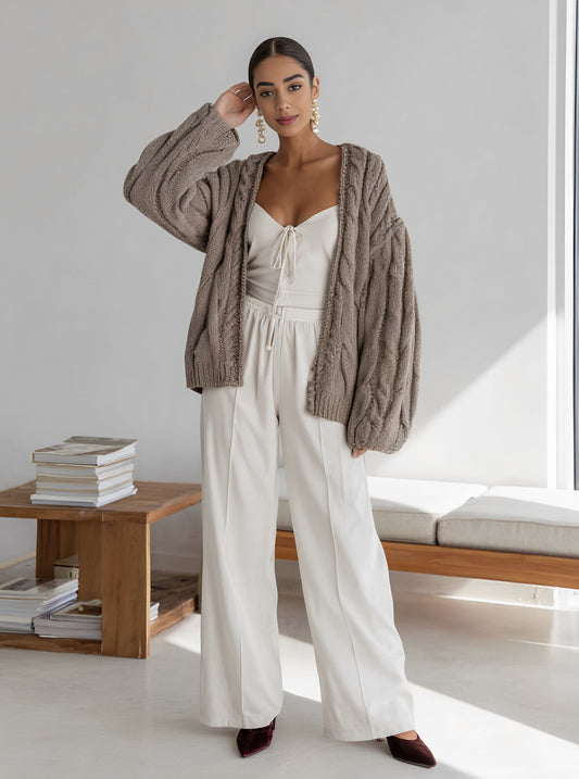 Loose Straight Leg Pants Casual Full Length Trousers Mid Waist Women's Fashion Autumn Clothing