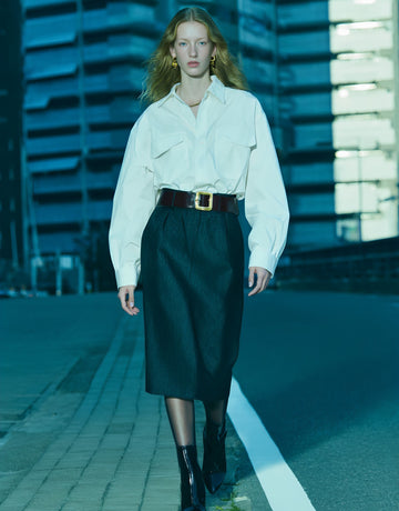 Autumn Casual Fit Skirt Midi Regular Waistline Women's Fashion Outerwear Half Skirt Elegant Classy Style