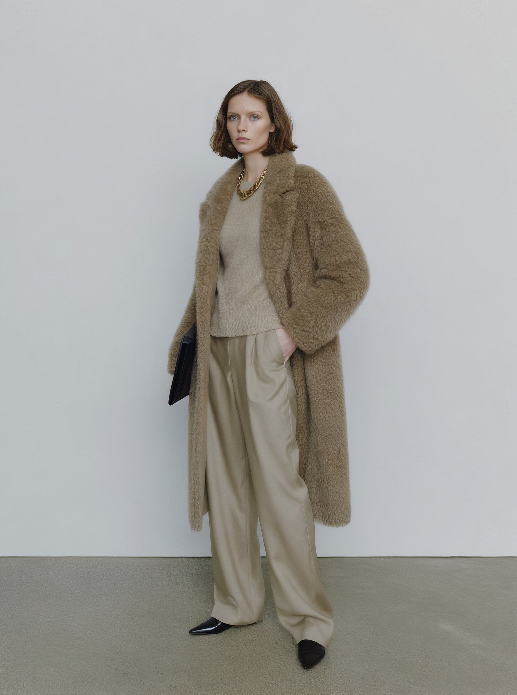 Casual Style Winter Coat Regular Length Top Women's Fashion Outerwear for Cold Weather Comfortable Fit Big Coat