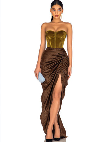 Summer Tight Fit Midi Dress Casual Style Sleeveless Women's Clothing A-Line Skirt No Collar Length Mid-Thigh Summer Clothes