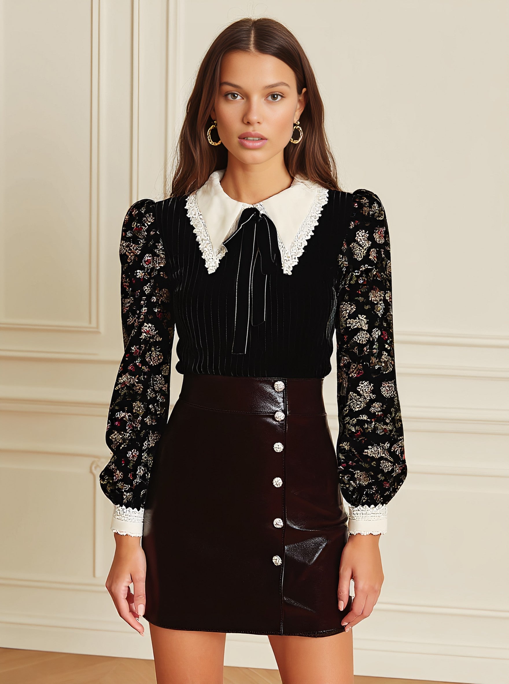 Autumn Tight Fit Casual Shirt Collared Style Regular Length Women's Top Fashion Comfortable Breathable Clothing