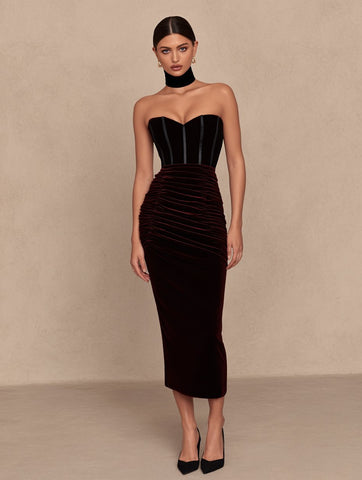 Autumn Tight Fit Mid-Length Wraparound Skirt Casual Style Sleeveless Women's Dress Fashionable and Comfortable Design