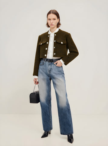 Women's Lightweight Jackets Autumn Winter 2025 Chic Elegant Plain Long Sleeve Round Neck Casual Lightweight Jackets