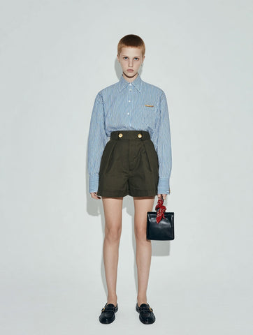 Women's Shirts Summer Fashion Daily 2025 Trendy Chic Striped Long Sleeve Turn-down Collar Casual Shirts