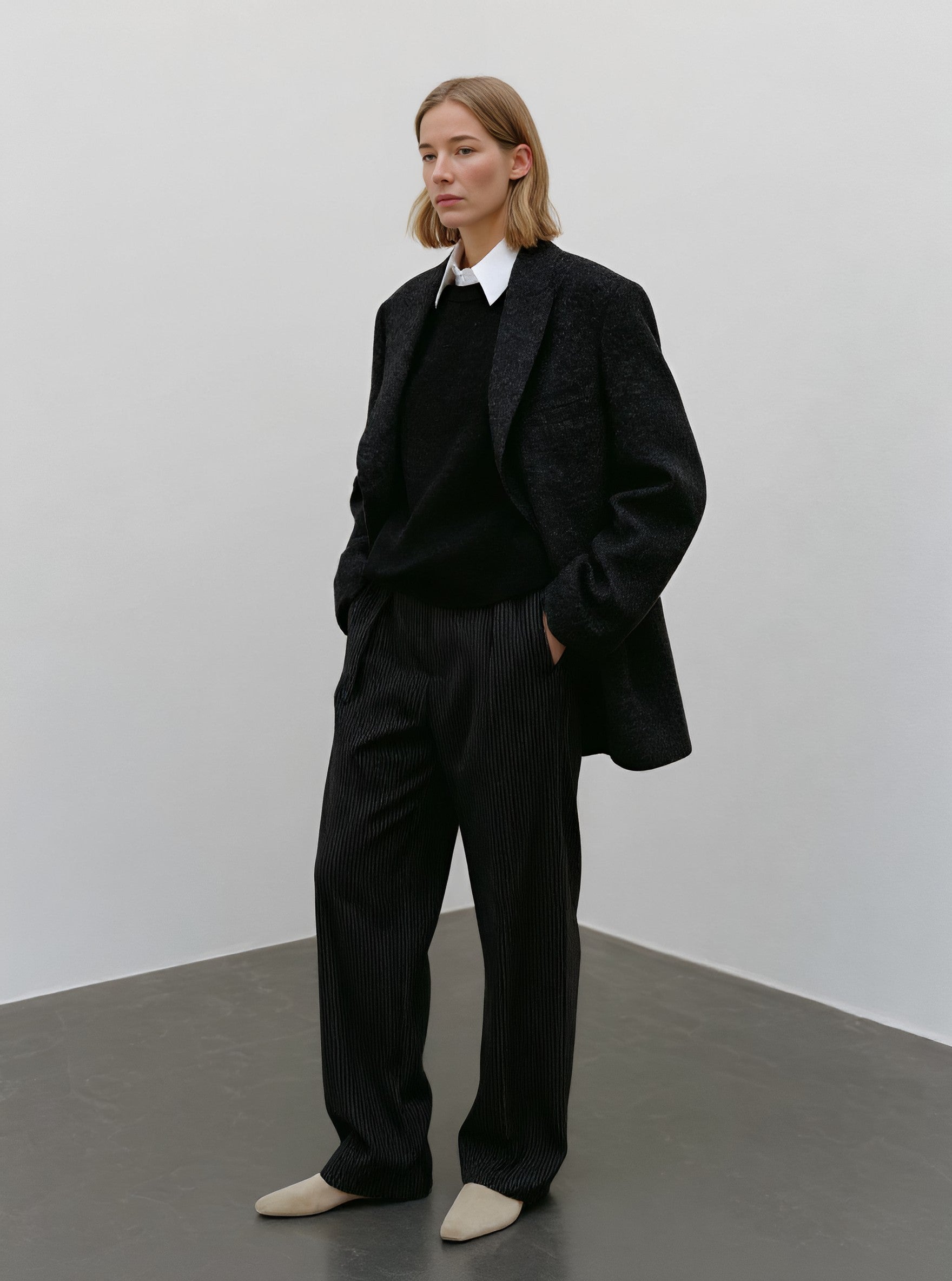 Loose Fit Long Sleeve Casual Style Women's Top Straight Tube Sleeve Regular Length Autumn Fashion Suit