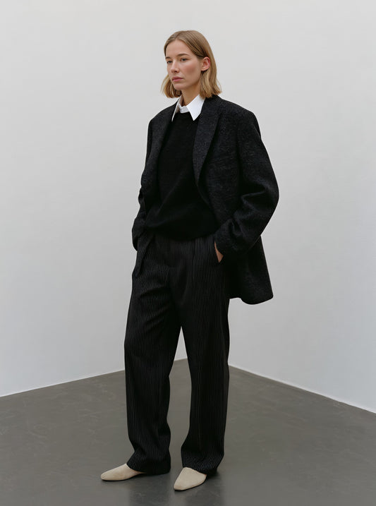 Loose Fit Long Sleeve Casual Style Women's Top Straight Tube Sleeve Regular Length Autumn Fashion Suit