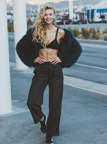 Fur One Women's Casual Style Fur Coat Autumn Winter Leather And Fur Integrated Jacket