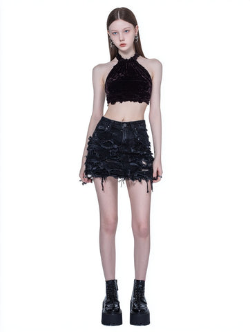 Casual Neck Hanging Sling Top Women's Fashion Autumn Clothing Regular Length Upperwear Stylish Trendy