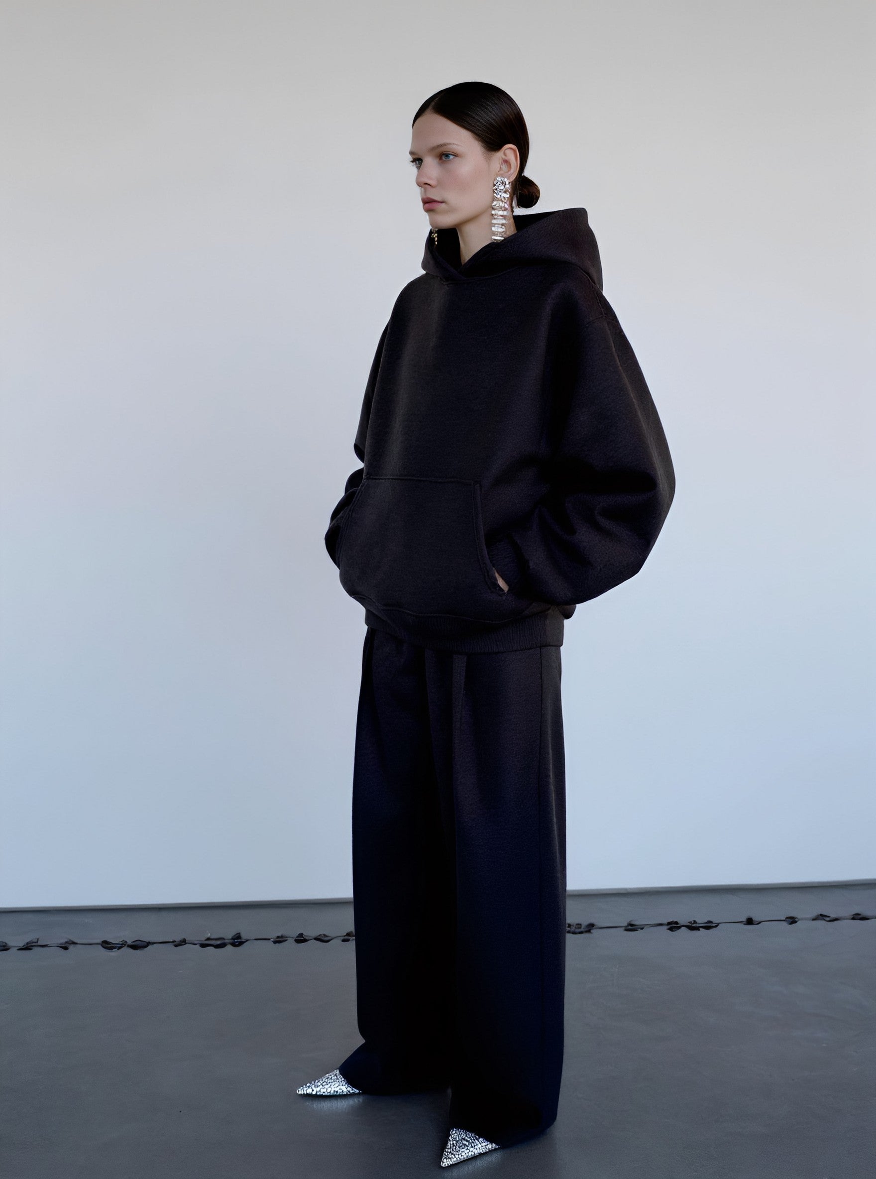 Loose Fit Winter Hoodie Casual Straight Sleeve Women's Top Comfortable Streetwear Fashion Upper Apparel Spring Autumn