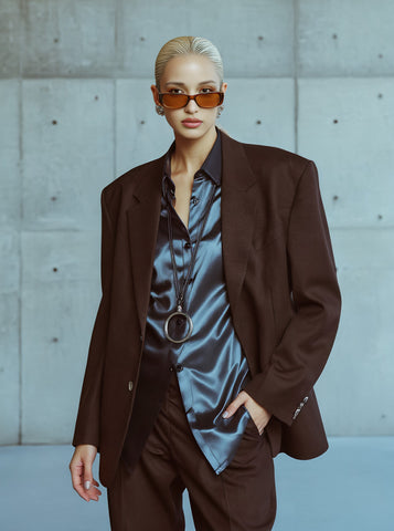 Loose Fit Long Sleeve Casual Style Women's Shirt Autumn Collection Straight Cut Cuff Regular Length Top Fashion Wear