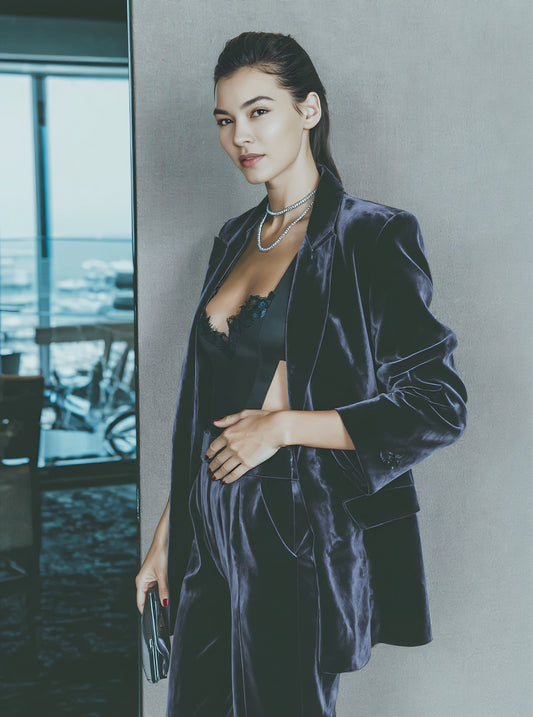 Autumn Winter Casual Fit Suit Trousers Women's Fashion Ensemble Long Pants Set Comfortable Style For Business And Leisure