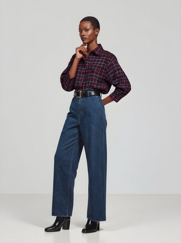 Women's Shirts Autumn Winter 2025 Charming Graceful Checked Long Sleeve Turn-down Collar Casual Shirts