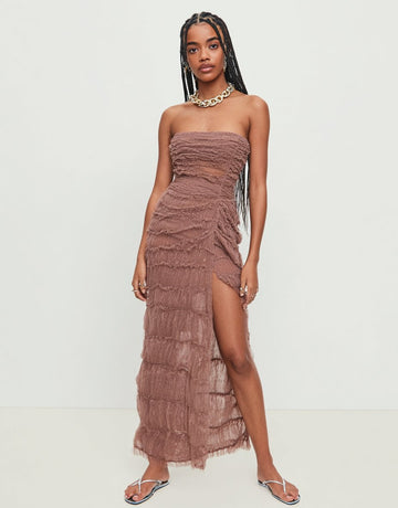 Spring Autumn Mid-Length Dress Casual Off Shoulder Solid Color Fit A-Line Skirt Women's Fashion Clothing