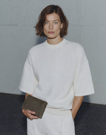 Autumn Sweater Tight Fit Short Sleeve Round Neck Casual Style Regular Length Women's Top Fashion Comfortable Knitwear