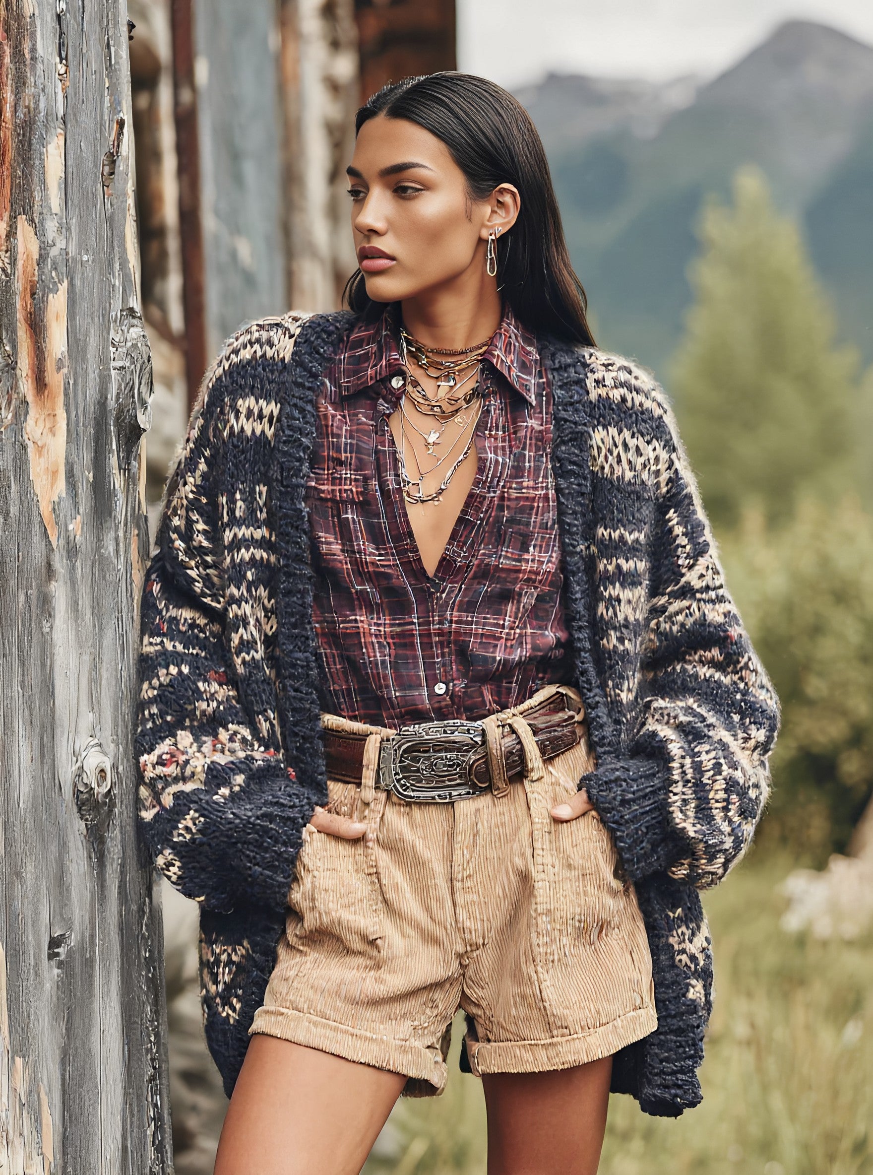 Spring Cardigan Dress Autumn Casual Fit Long Sleeve Straight Tube Sleeve Regular Length Women's Open Front Knitwear