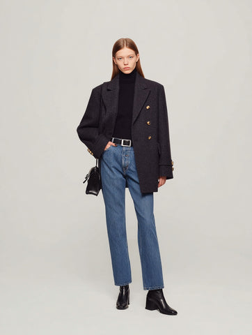 Women's Blazers Autumn Winter 2025 Elegant Classic Plain Long Sleeve Turn-down Collar Casual Blazers