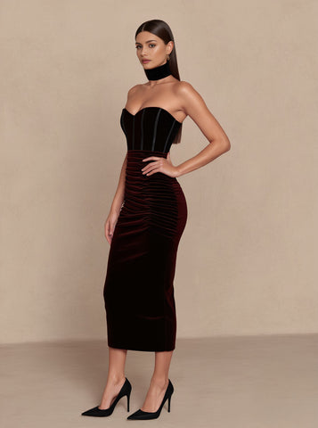 Autumn Tight Fit Mid-Length Wraparound Skirt Casual Style Sleeveless Women's Dress Fashionable and Comfortable Design