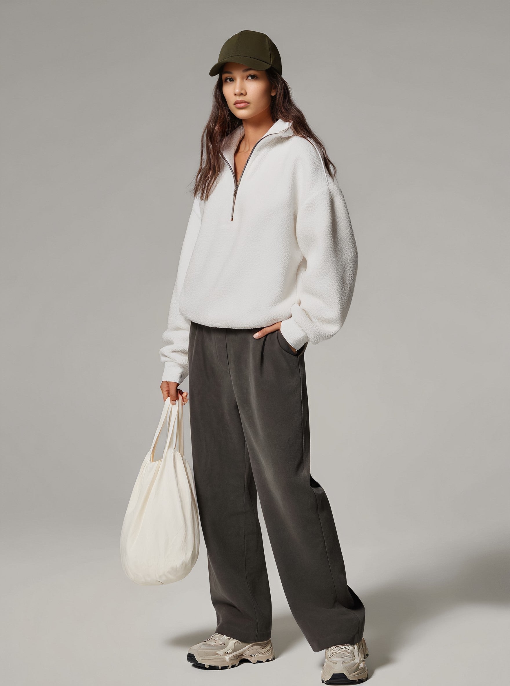 Autumn Winter Hoodie Casual Fit Straight Sleeve Style Women's Top Fashion Comfortable Streetwear