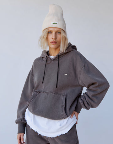 Loose Fit Straight Sleeve Hoodie Winter Clothes Casual Style Women's Top Fashionable Streetwear