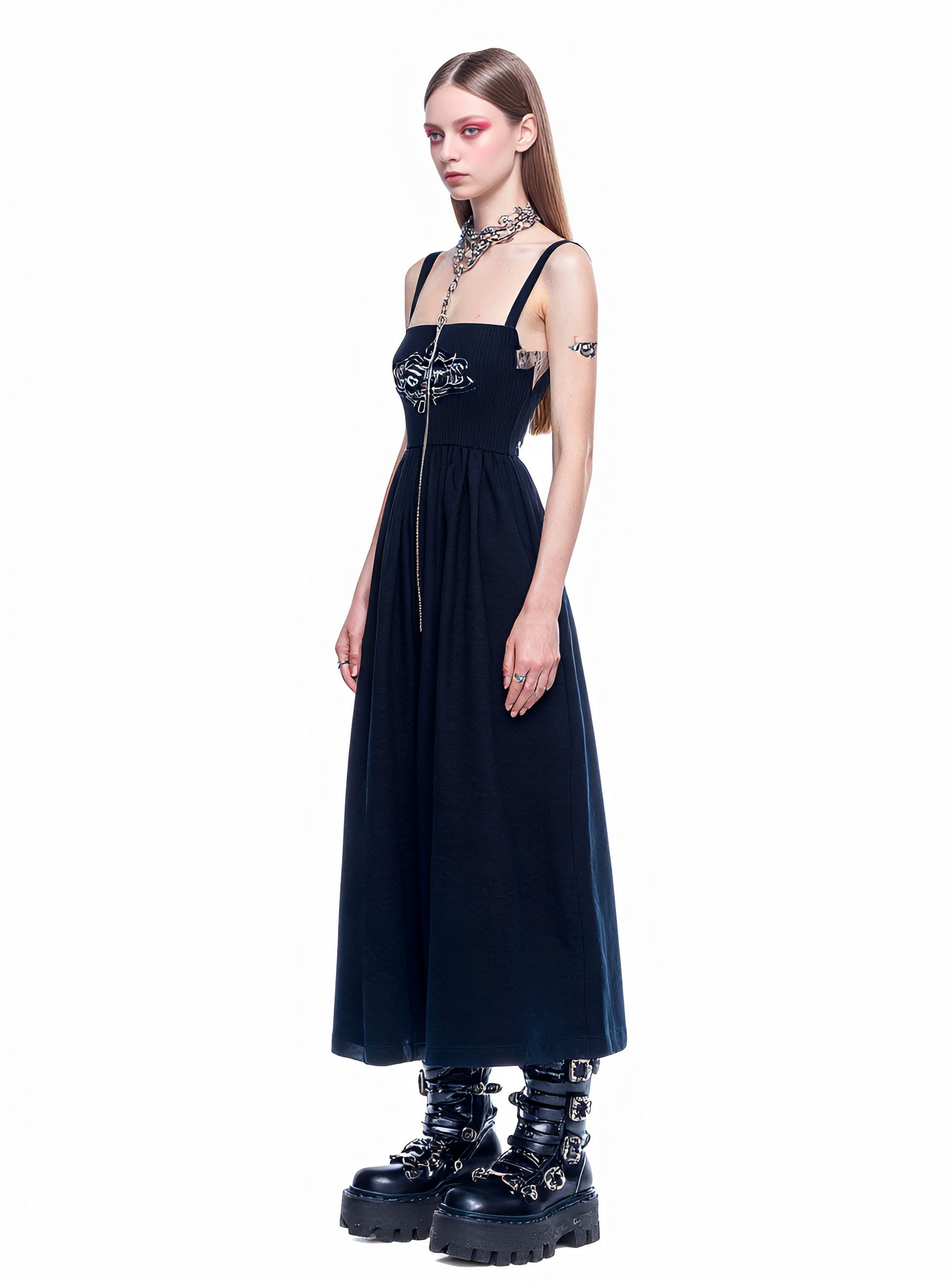 Casual Mid-Length A-Line Dress Body-Fitting Style Strapless Gown For Women Autumn Collection Fashionable Elegant Design