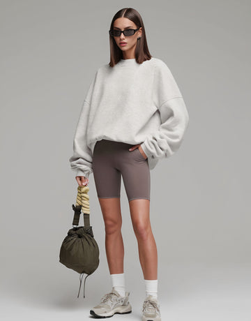 Autumn Winter Crew Neck Casual Fit Straight Sleeve Style Comfortable Streetwear For Women Fashionable Top Quality Clothing Pullover